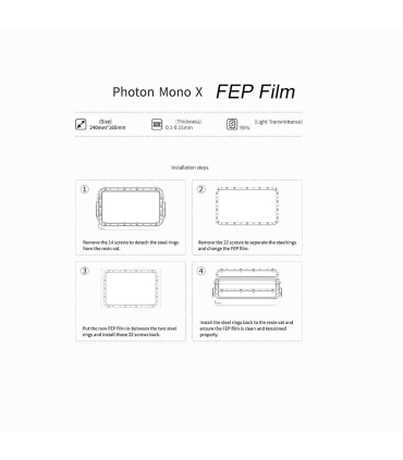 ورق فپ انیکیوبیک مدل Photon Mono ، Photon Mono 4K ، Photon Ultra ، Photon D2 برند Anycubic