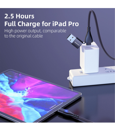 کابل شارژ مگنتی گرین پورت مدل A02M11 برند GreenPort همراه با سری تایپ C + آیفون + میکرو