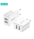 شارژر فست شارژ یوسمز با دو پورت مدل US-CC090 برند USAMS