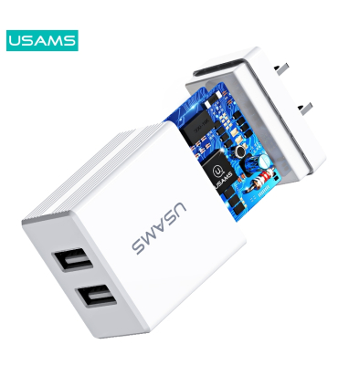شارژر فست شارژ یوسمز با دو پورت مدل US-CC090 برند USAMS