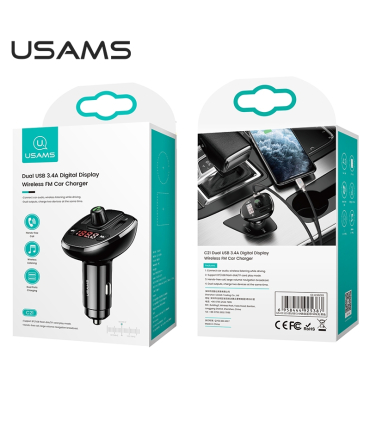 رادیو اف ام شارژر ماشین یوسمز مدل US-CC115 برند Usams