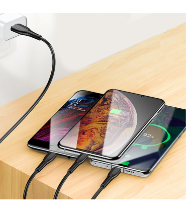 کابل شارژ چندراه یوسمز 1M مدل US-SJ367 3IN1 WH برند Usams