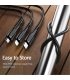 کابل شارژ چندراه یوسمز 1m مدل US-SJ374 3IN1 BK برند Usams