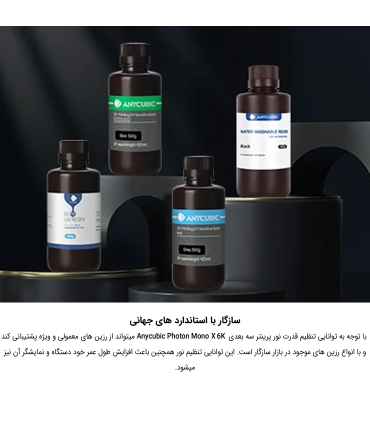 پرینتر سه‌بعدی انیکیوبیک مدل Photon Mono X 6K برند AnyCubic 