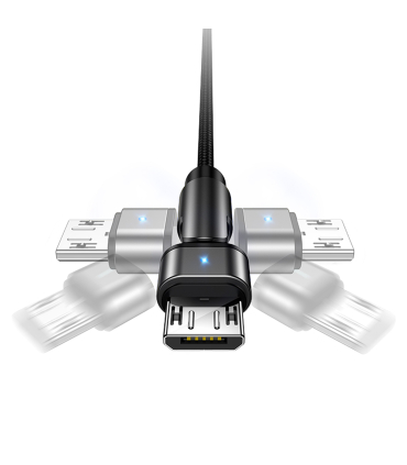 کابل شارژ میکرو یوسمز 1m مدل US-SJ478 U60 BK برند Usams