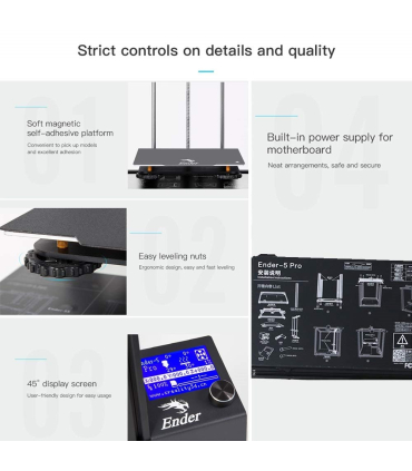 پرینتر سه بعدی کریلیتی مدل Ender 5 Pro 3D Printer برند Creality 