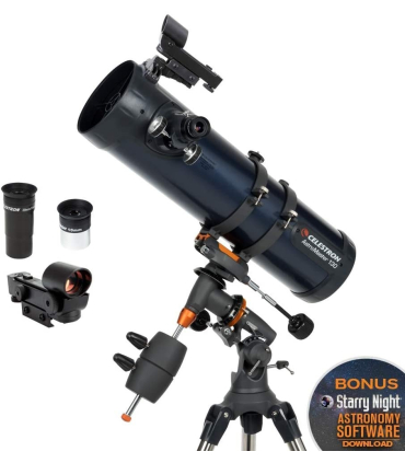 تلسکوپ 130 میلی متری بازتابی برند سلسترون مدل Celestron AstroMaster 130EQ