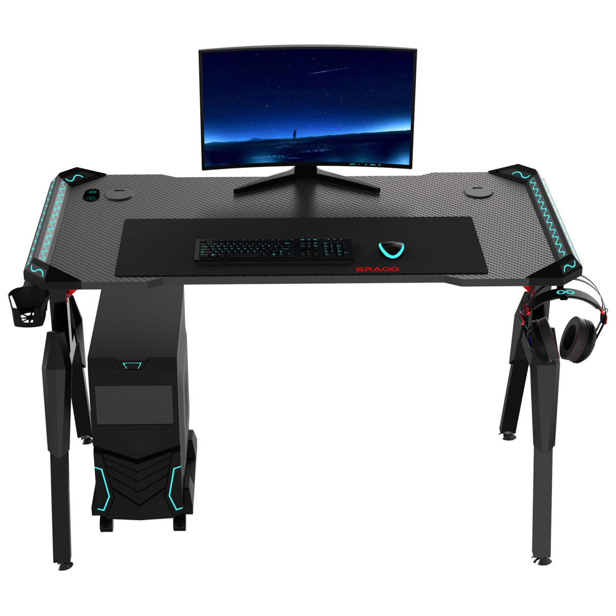 میز گیمینگ کیوب لوین 120 مدل Thor T1 برند Qube Levin
