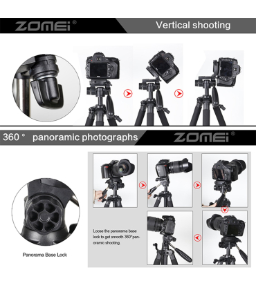 سه پایه دوربین زومیی مدل Q111 برند ZOMEI