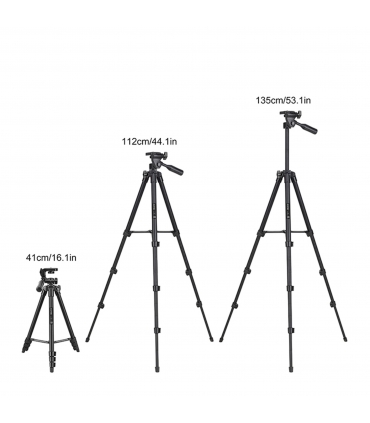 سه پایه زومی دوربین عکاسی مدل ZOMEI T70 | حداکثر ارتفاع 1350mm | جنس آلومینیوم