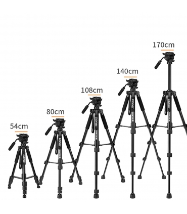 سه پایه زومی دوربین عکاسی مدل ZOMEI Q310 | حداکثر ارتفاع 1650mm | جنس آلومینیوم
