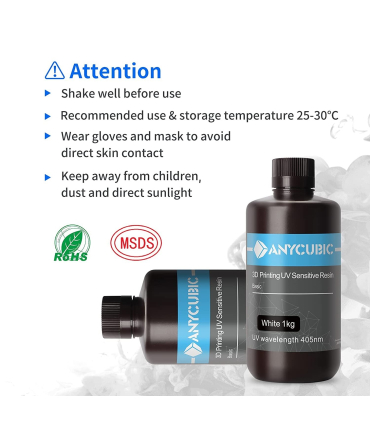 رزین انیکیوبیک مدل Basic UV برند Anycubic