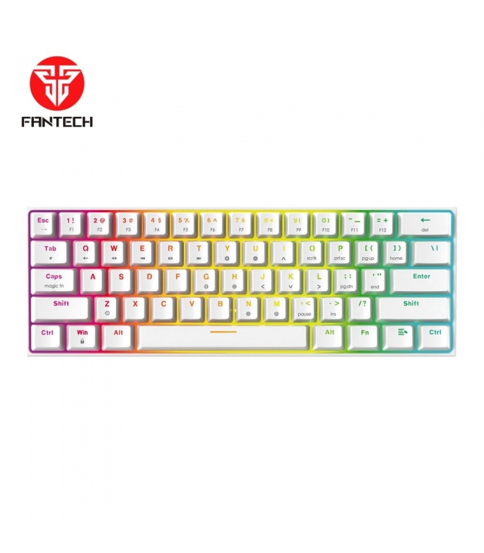کیبورد گیمینگ فن تک با نورپردازی RGB مدل Fantech Wired Mechanical Keyboard RGB Backlighting MK857 