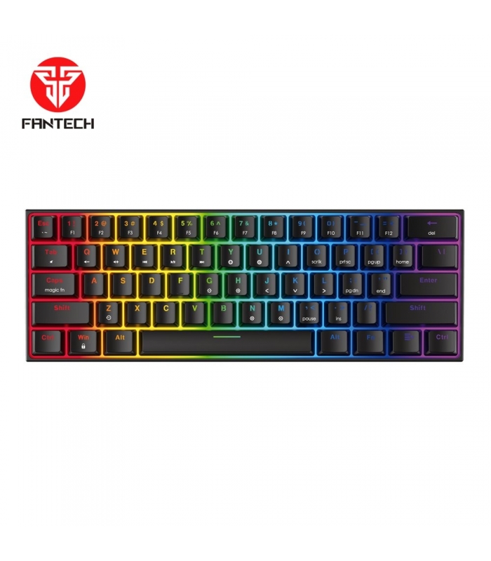 کیبورد گیمینگ فن تک با نورپردازی RGB مدل Fantech Wired Mechanical Keyboard RGB Backlighting MK857