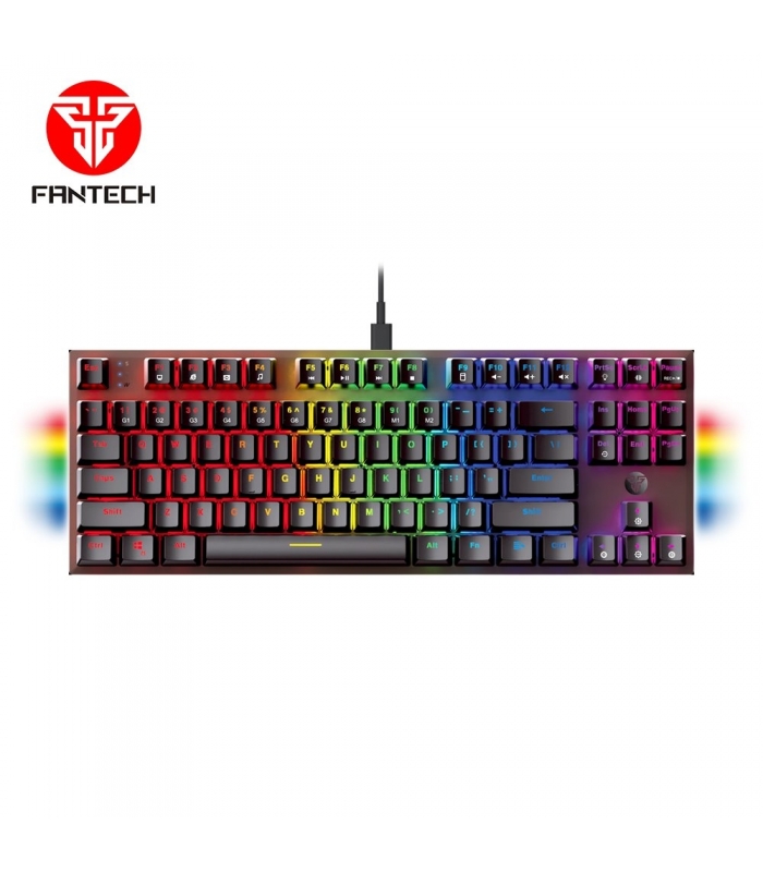 کیبورد گیمینگ فن تک صفحه کلید مکانیکی RGB مدل Fantech MAXFIT87 MK856 Gaming RGB Mechanical Keyboard Anti-Ghosting
