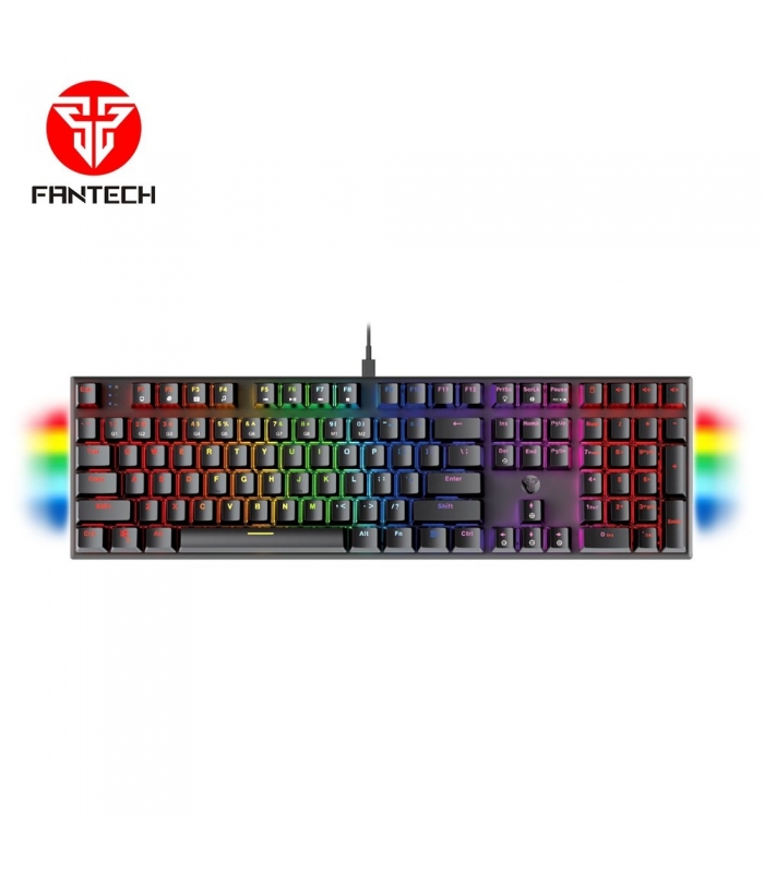 کیبورد گیمینگ فن تک کلید مکانیکی RGB مدل Fantech MAXFIT 108 Gaming RGB Mechanical Keyboard Anti-ghosting MK855