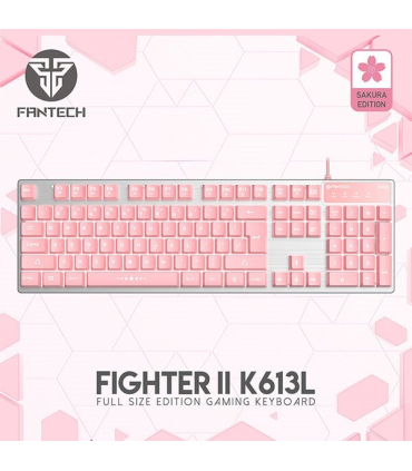 کیبورد گیمینگ فنتک مدل K613L SAKURA EDITION برند FANTECH
