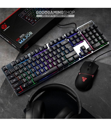 کیبورد و ماوس گیمینگ فنتک مدل KX-302s برند FANTECH
