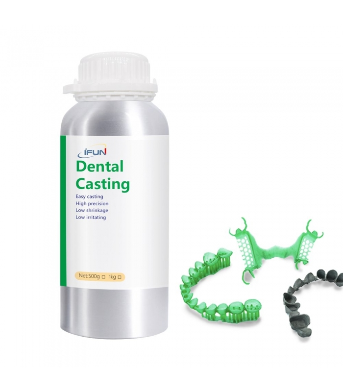 رزین 500ml پرینتر سه بعدی مدل Dental Casting Resin مناسب برای ریختگی مدل دندانی کد ifun if3163