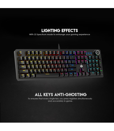 کیبورد گیمینگ فنتک مدل MK853 Max Power RGB برند FANTECH