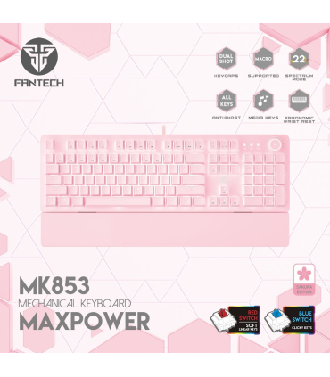 کیبورد گیمینگ فنتک مدل MK853 Max Power RGB برند FANTECH