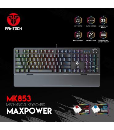 کیبورد گیمینگ فنتک مدل MK853 Max Power RGB برند FANTECH