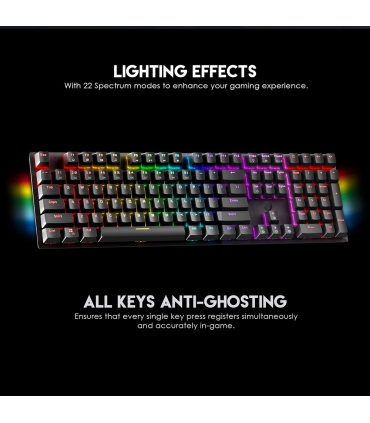 کیبورد گیمینگ فنتک مدل MAXFIT 108 Anti-ghosting MK855 برند FANTECH
