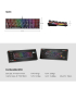 کیبورد گیمینگ فنتک مدل MAXFIT 108 Anti-ghosting MK855 برند FANTECH