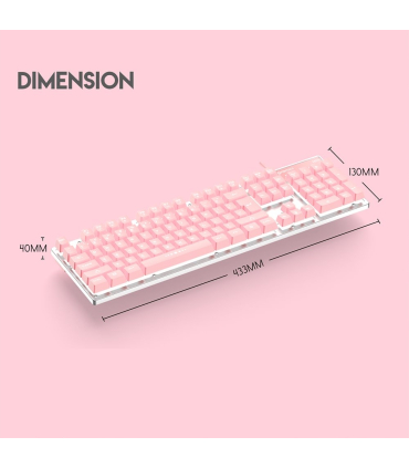 کیبورد گیمینگ فنتک مدل K613L SAKURA EDITION برند FANTECH