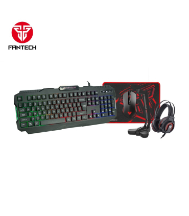 باندل گیمینگ فن تک مدل P51 برند Fantech پک کیبورد، ماوس، ماوس پد، هدفون و پایه