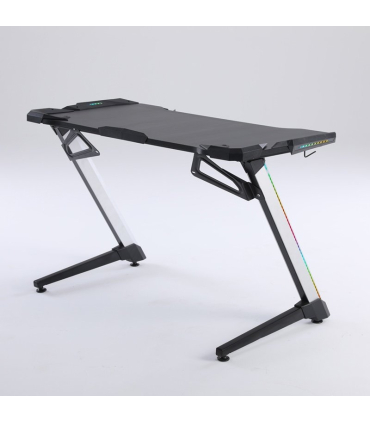 میز گیمینگ ووردرن با پایه های RGB رنگارنگ مدل Z-Shaped برند Vordern