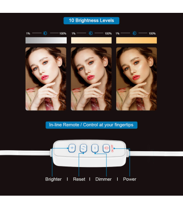 پایه نگهدارنده رینگ لایت 3 اینچ اپکسل مدل APL-FL04 برند APEXEL