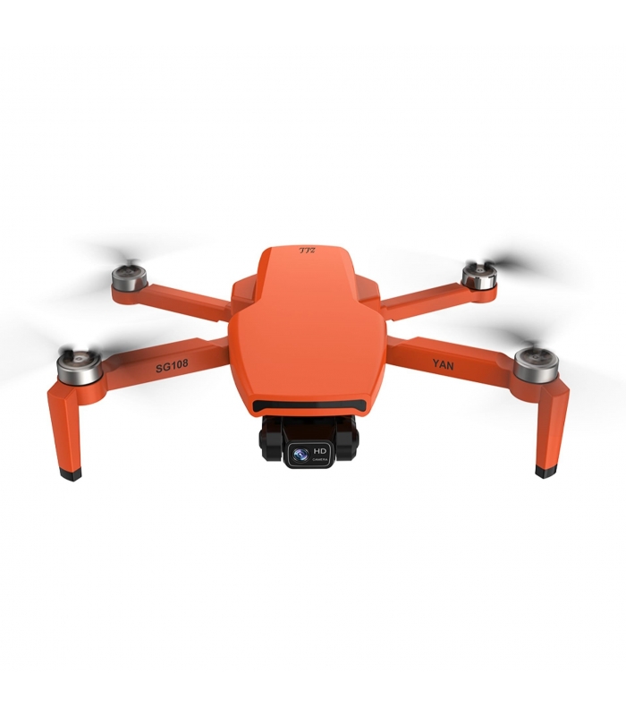 کوادکوپتر مدل Quadcopter SG108Pro Orange دوربین کیفیت بالا 4K HD | گیمبال مکانیکی دومحوره برای عکسبرداری و فیلم برداری حرفه ای