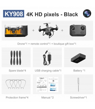 کوادکوپتر گلوبال درون مدل ky908 Black برند Global Drone
