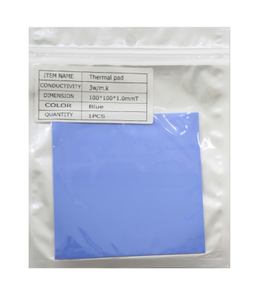 پد سیلیکون ترمال گریس انتقال حرارت مدل 1.0T*100*100mm 3 W/m.k برند thermal grease