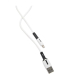 کابل شارژ سیلیکونی آیفون 2m یوسمز مدل US-SJ456 WH برند Usams