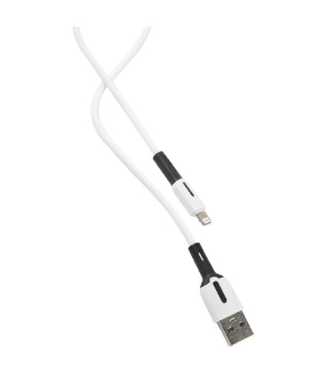 کابل شارژ سیلیکونی آیفون 2m یوسمز مدل US-SJ456 WH برند Usams