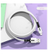 کابل شارژ سیلیکونی آیفون 2m یوسمز مدل US-SJ456 WH برند Usams