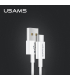 کابل شارژ تایپ سی یوسمز 1m مدل US-SJ285 U23 WH برند Usams
