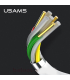 کابل شارژ تایپ سی یوسمز 1m مدل US-SJ285 U23 WH برند Usams