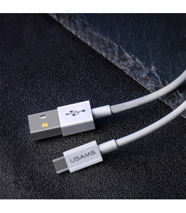 کابل شارژ میکرو یوسمز 1m مدل US-SJ284 U23 WH برند Usams
