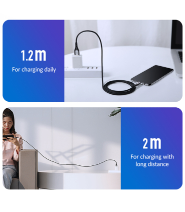 کابل شارژ آیفون 2m یوسمز مدل US-SJ345 برند Usams