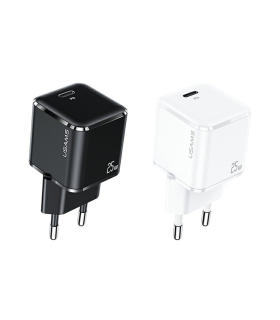 شارژر 25 وات یوسمز مدل US-YJ آداپتور T42 فست شارژ  و کابل US-SJ459 برند USAMS