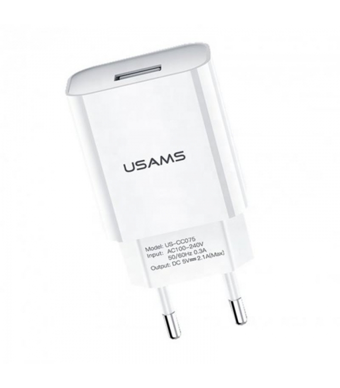 آداپتور شارژر گوشی یوسامز (Usams) مدل US-CC075 T18 با پورت USB
