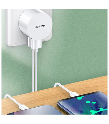 شارژر یوسمز مدل Send-Tu آداپتور و کابل U35 آیفون برند USAMS