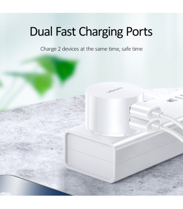 شارژر یوسمز مدل Send-Tu آداپتور T20 و کابل U35 میکرو برند USAMS