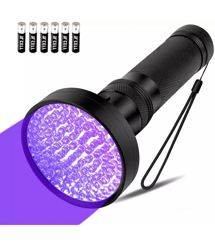 چراغ قوه مدل U03 Brightenlux Multi-function 100 LED 9V UV Flashlight برند Helius