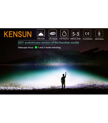 چراغ قوه هلیوس مدل KENSUN ZETA XI برند Helius