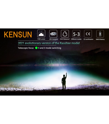 چراغقوه هلیوس مدل KENSUN ZETA XI برند Helius