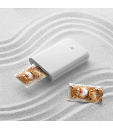 چاپگر عکس قابل حمل 300dpi برند Xiaomi مدل Pocket Mini AR Photo Printer with DIY Share 500 mAh Image Printer Zinc Paper Printer